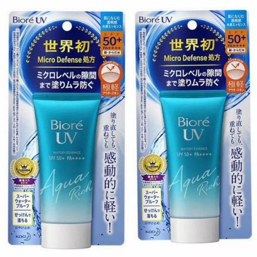 Biore 2PCS UV Aqua Rich Watery Essence Sunscreen SPF 50 (50ml) Item | Buy Biore 2PCS UV Aqua Rich Watery Essence Sunscreen SPF 50 (50ml) | SPOP Enterprise Global